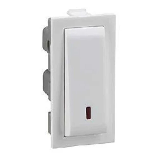 25A egrand Britzy Switch - High-Quality Plastic, 230V Rated Voltage, White Color | 100 MΩ Insulation Resistance, -40 to 130°C Operating Temp, Max 6A Current