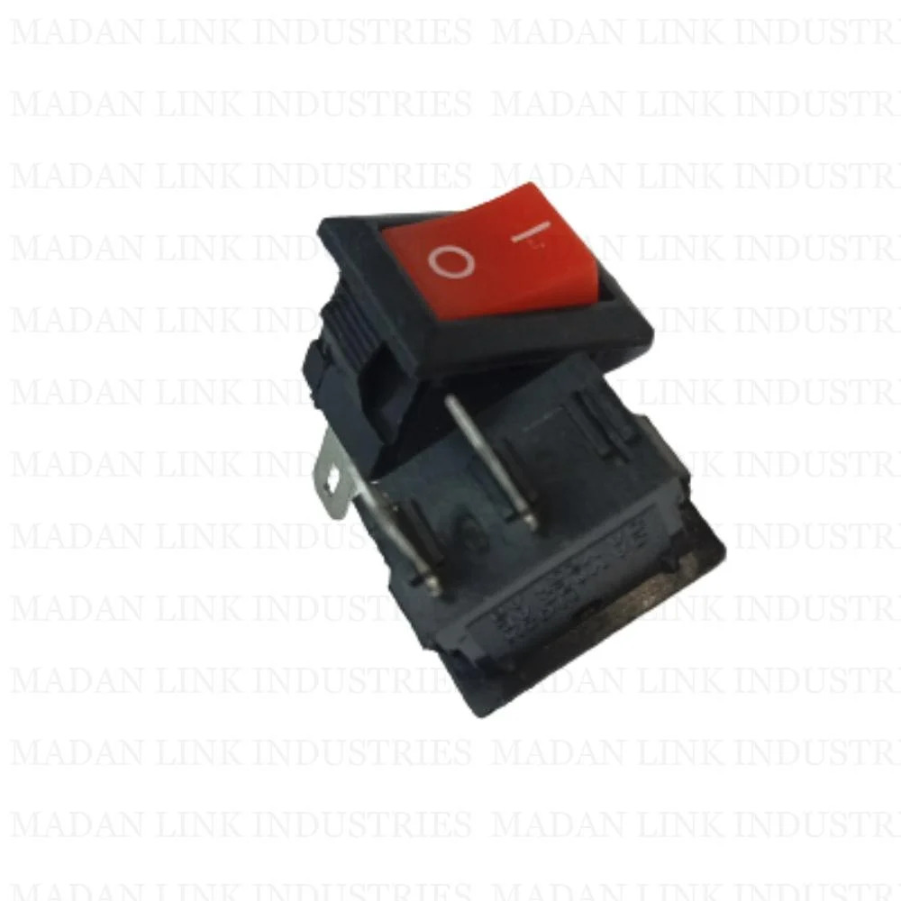 ROCKER SWITCH MINI RED 2 PIN LONG LEG