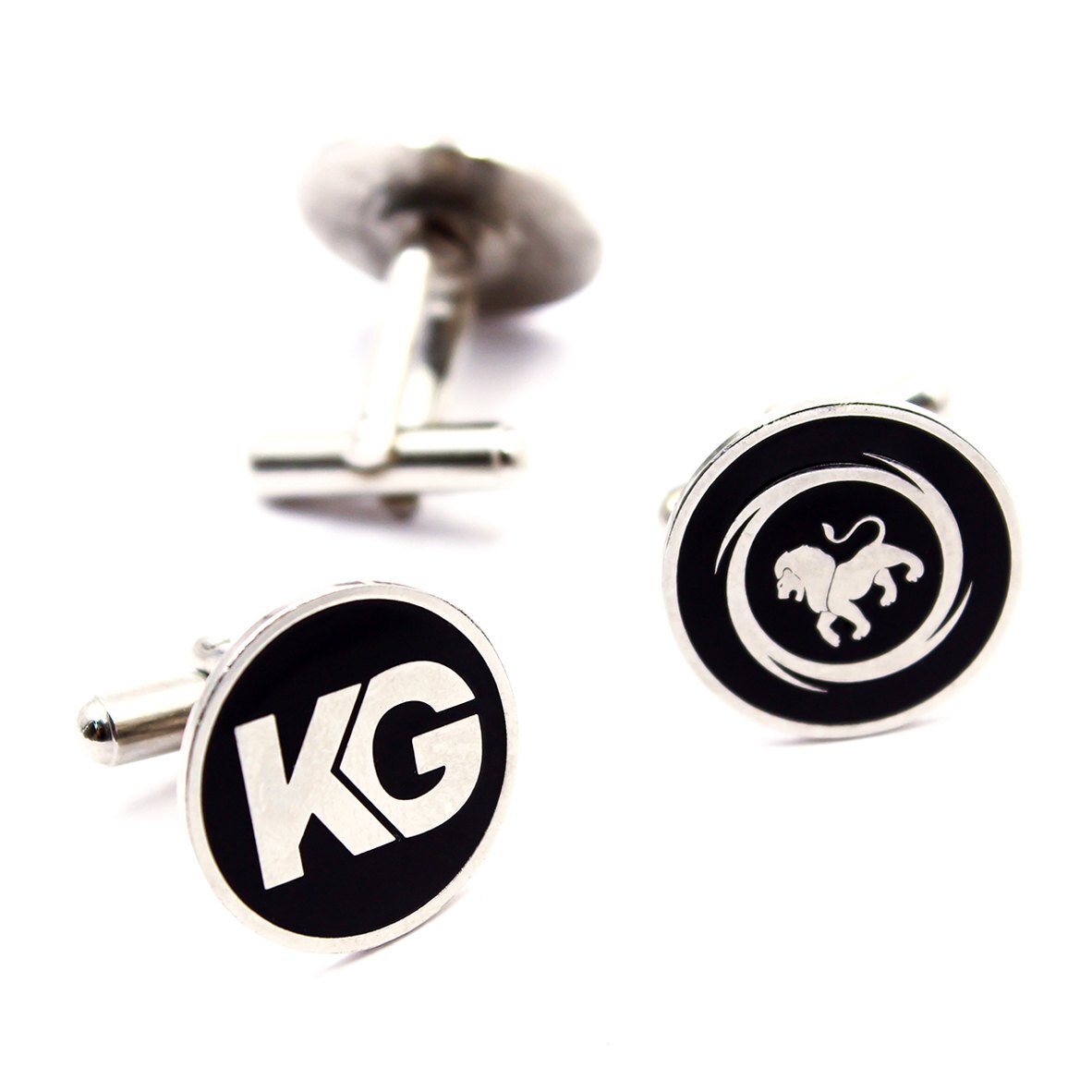 Silver Brass Cufflink 