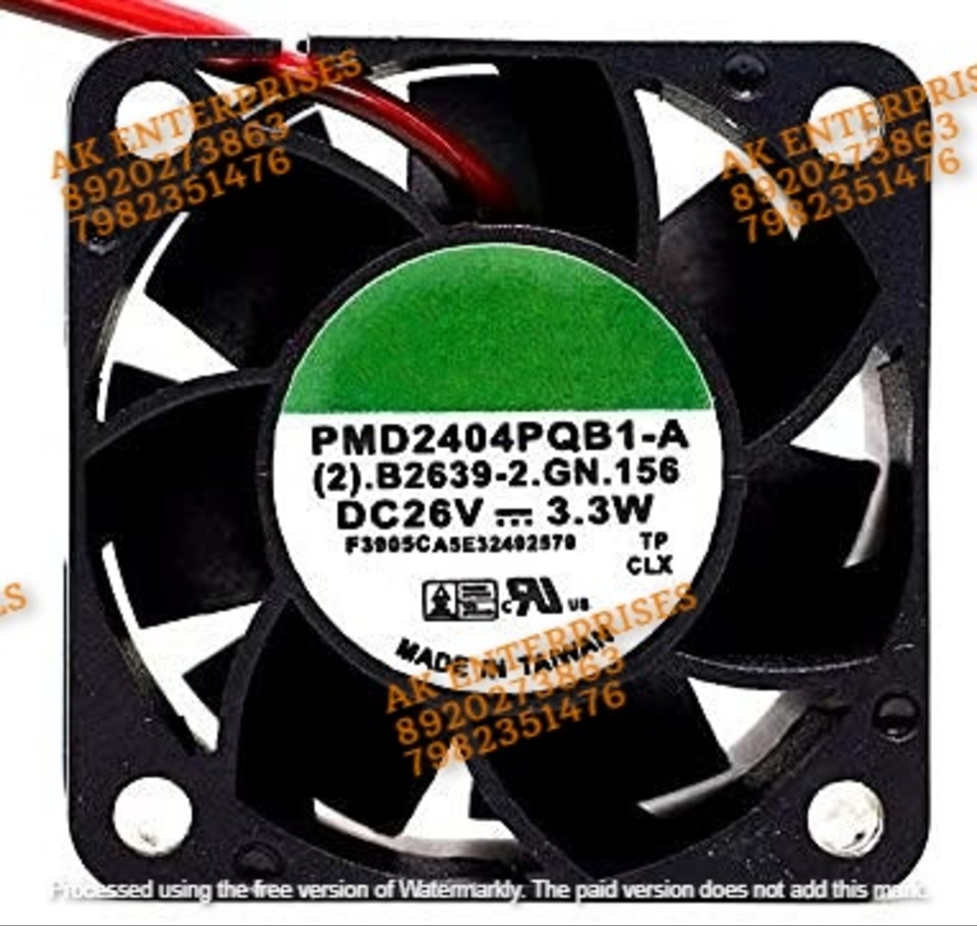 SUNON PMD2404PQB1-A Axial Fan DC Brushless Air Cooling Fan 2500 RPM 2-Wire 24V-4.1W