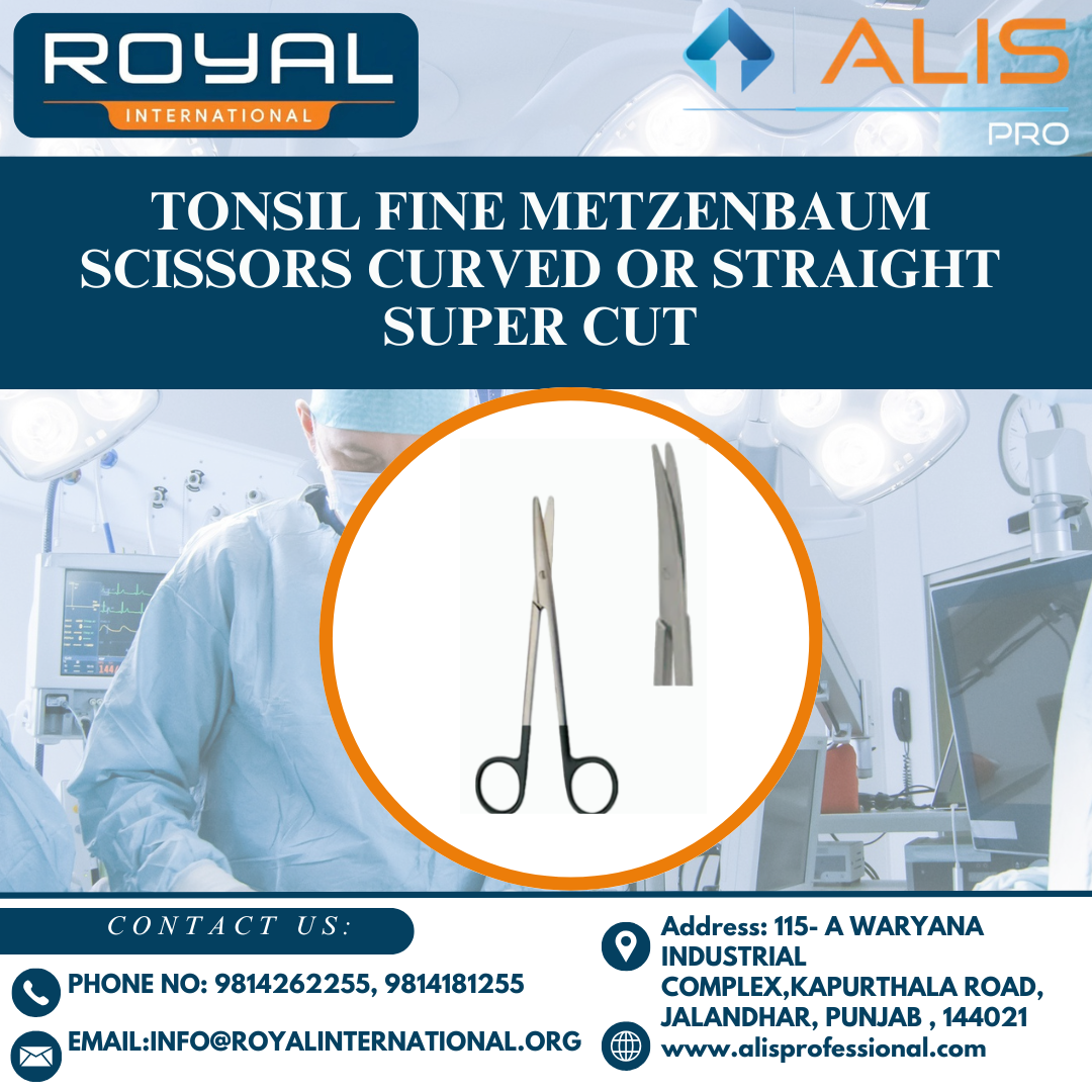 Tonsil Fine Metzenbaum Scissors Curved or Straight super cut