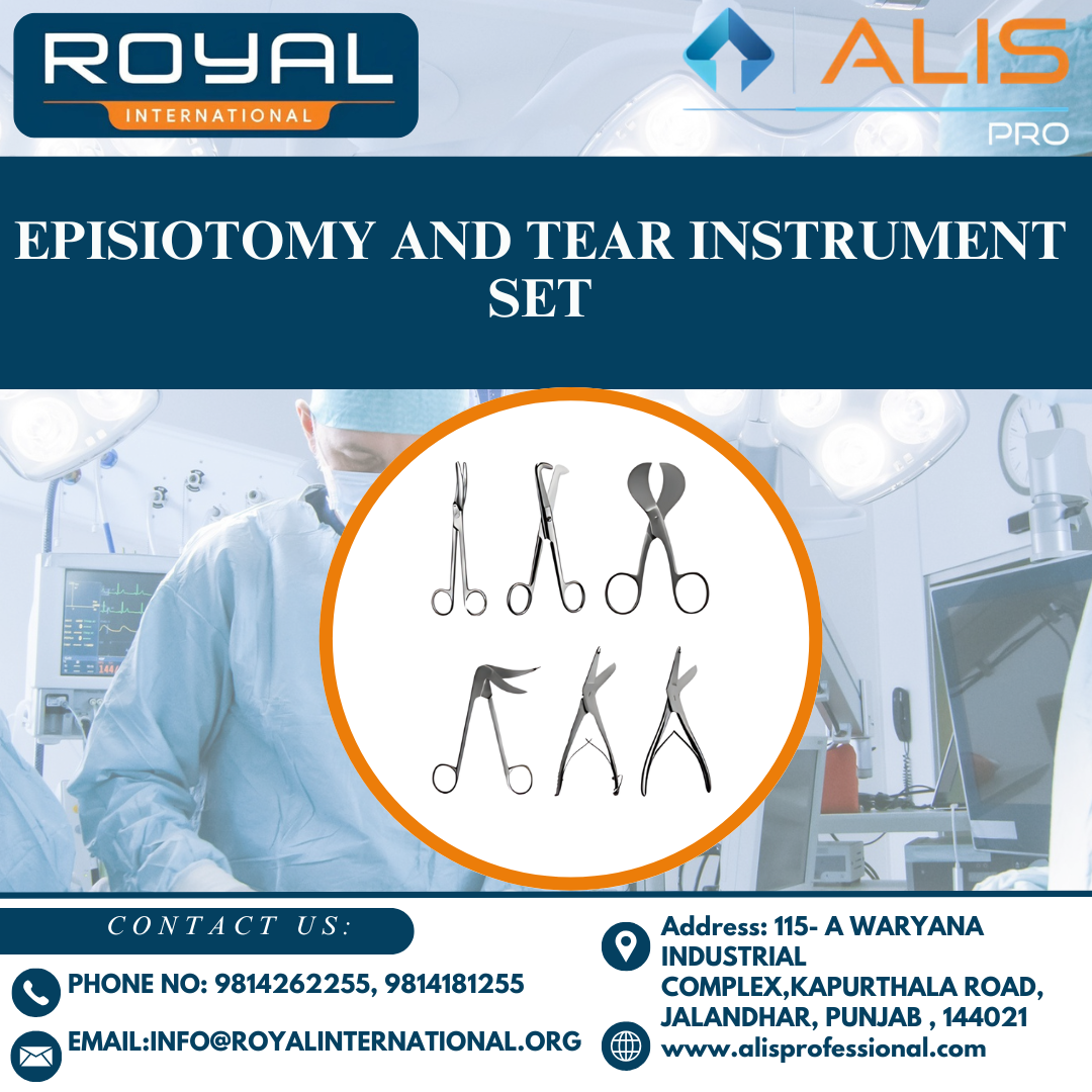 Episiotomy and tear instrument set