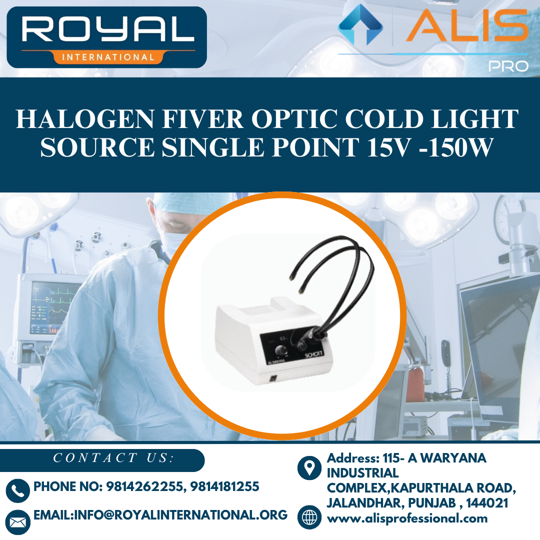 Halogen Fiver Optic Cold Light Source Single Point 15V -150W