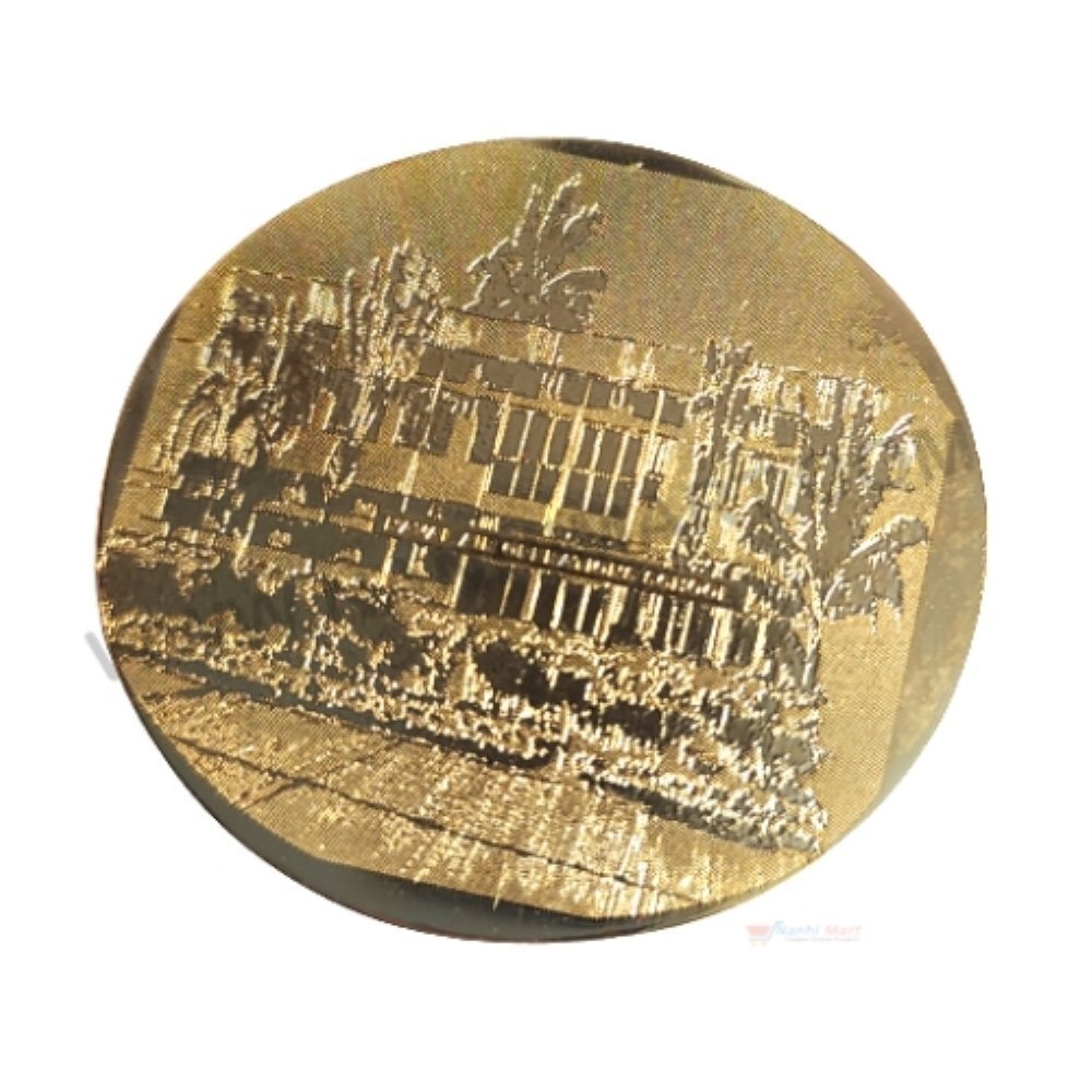 Golden Brass Metal Medal - Customized Etching Process With Various Plating Options | Quick Delivery, Multiple Techniques Like Die-struck & Laser-cutting