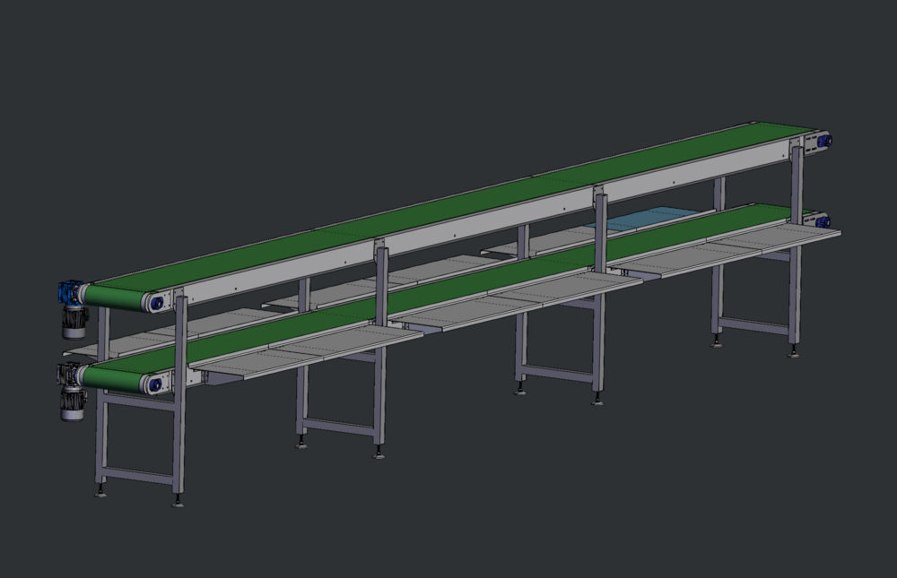 DOUBLE DECKER BELT CONVEYOR