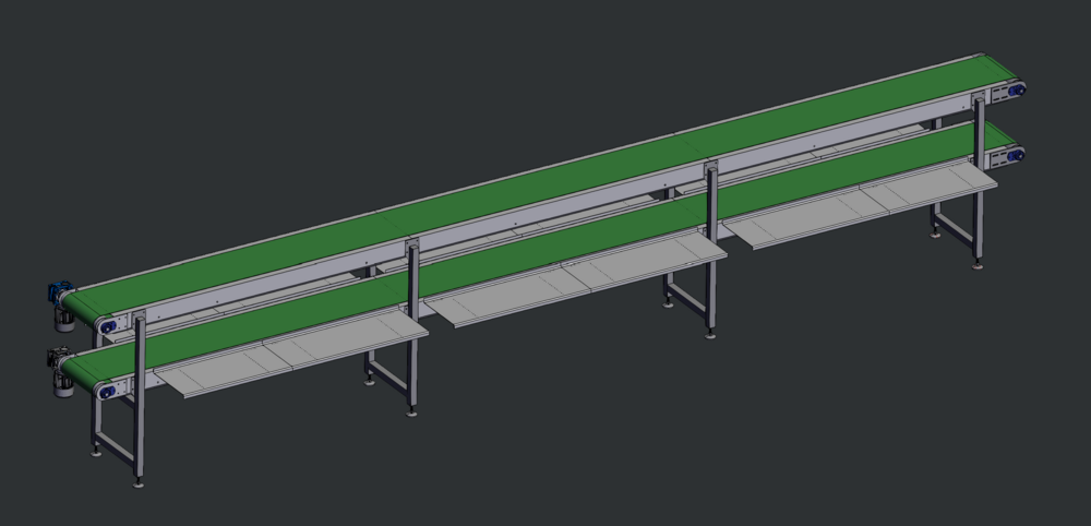 DOUBLE DECKER BELT CONVEYOR