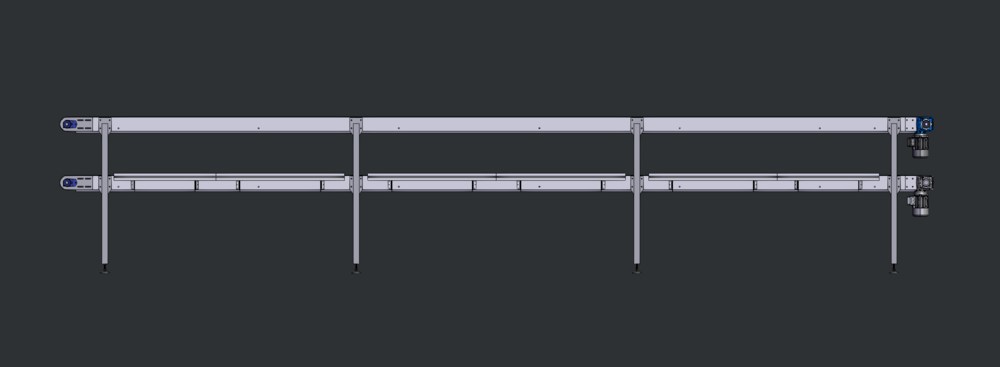 DOUBLE DECKER BELT CONVEYOR