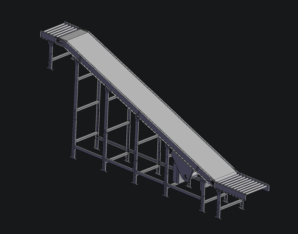 INCLINED BELT CONVEYOR