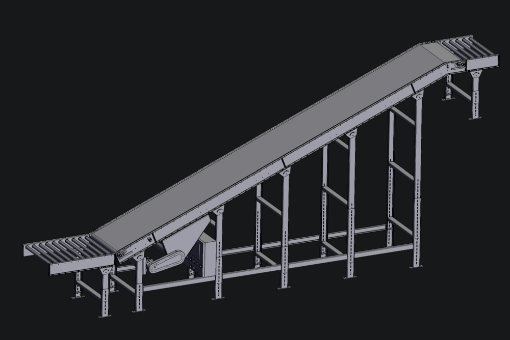 INCLINED BELT CONVEYOR