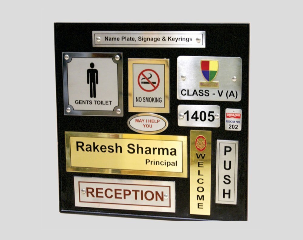 Customized Stainless Steel Name Plates 