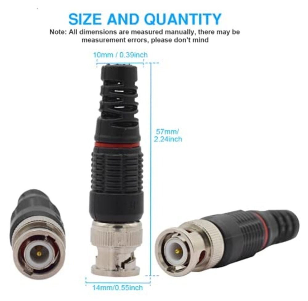 Cctv Brass Bnc Connector - Application: Indoor