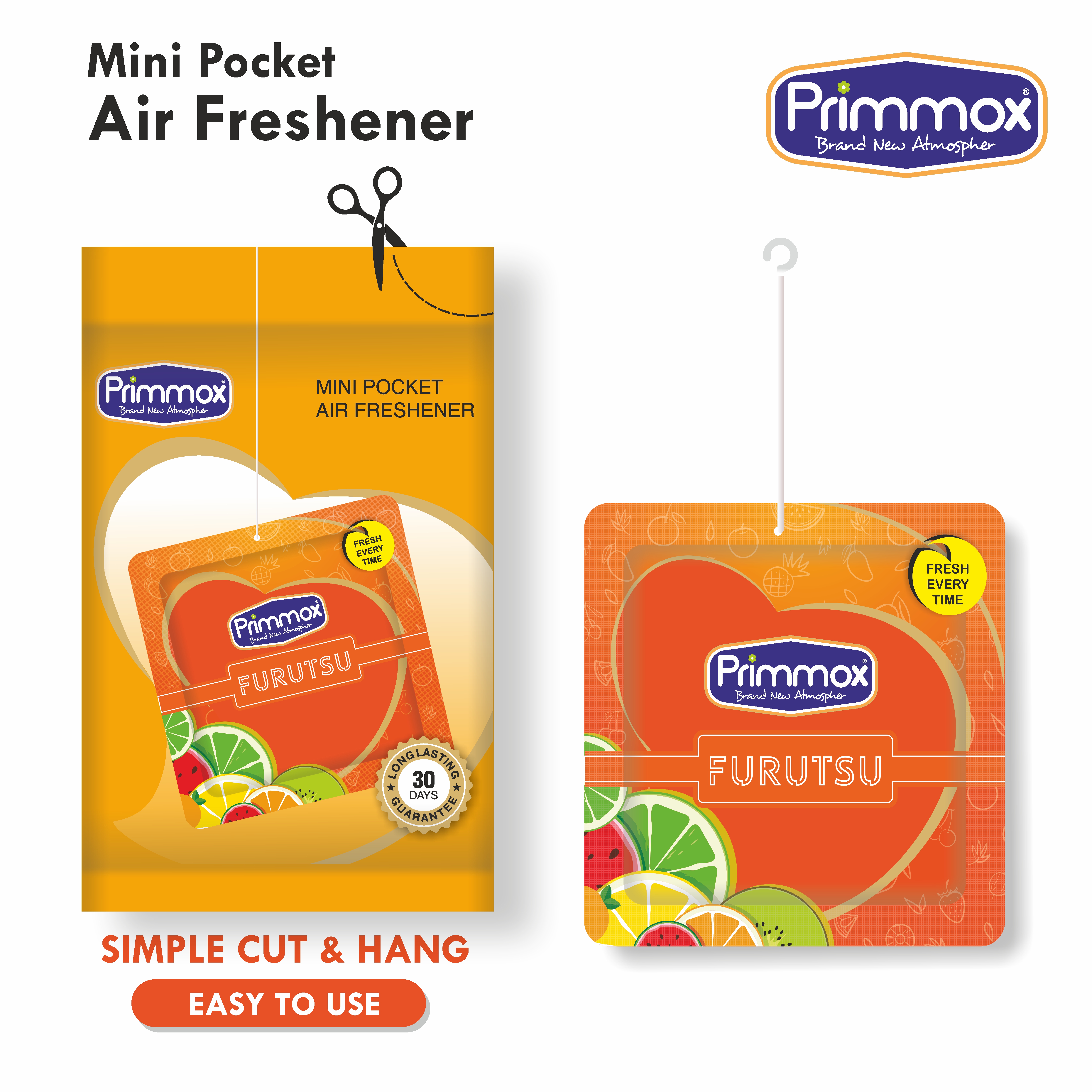 Pocket Air Fresheners - PRIMMOX - (Only Pack)