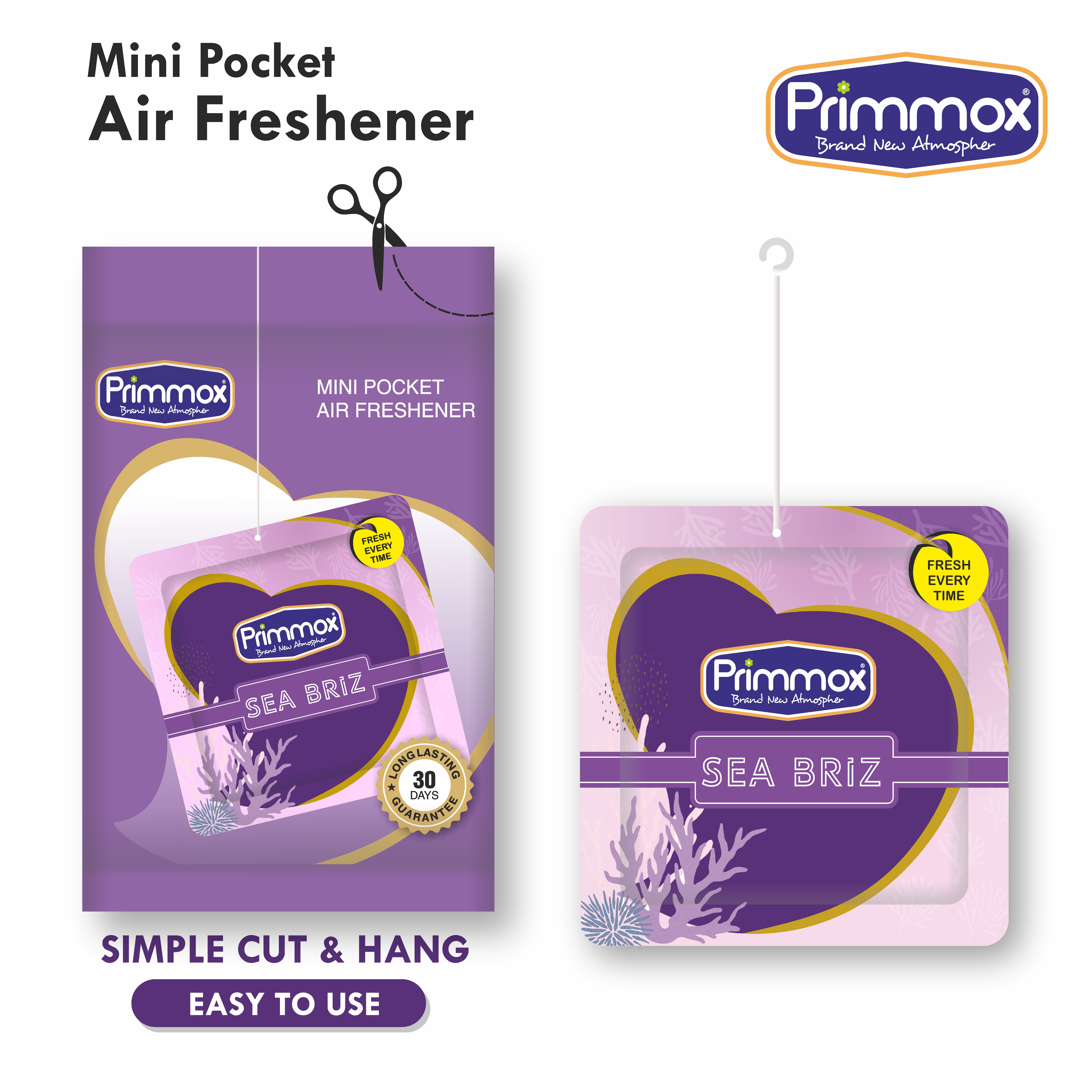 Pocket Air Fresheners - PRIMMOX - (Only Pack)