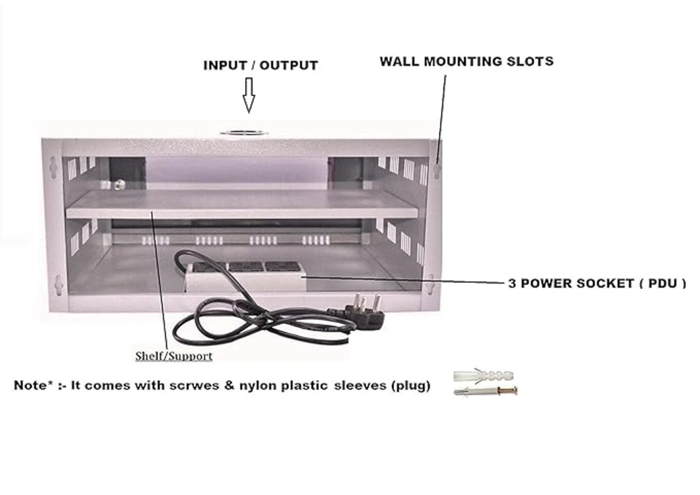 Dvr Rack 3u Fixed Wall Mount - Application: Indoor