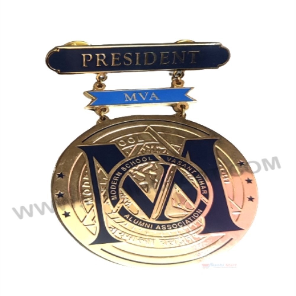 Golden Round Brass Medals 
