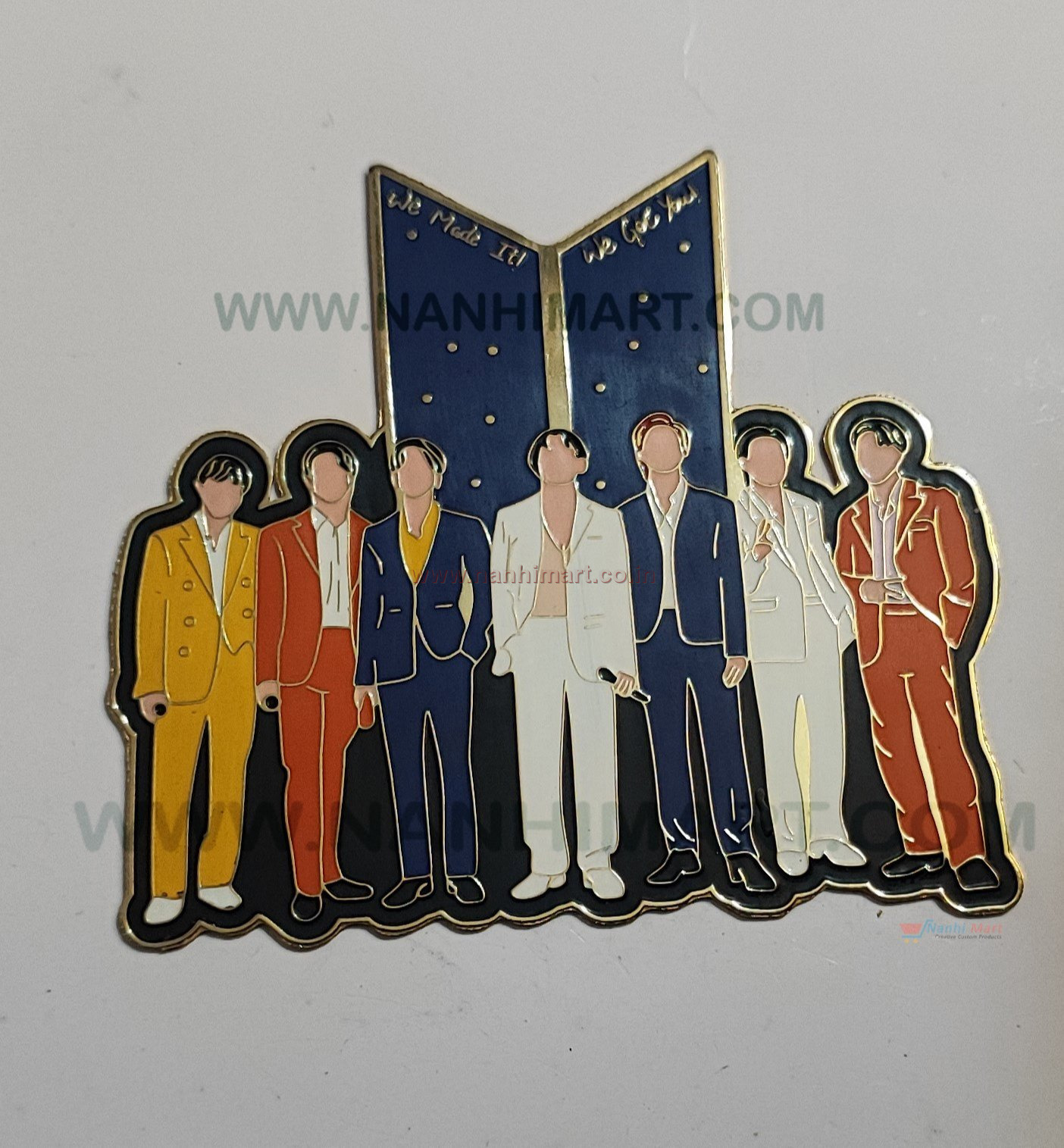 Printed Custom Bts Enamel Pins 