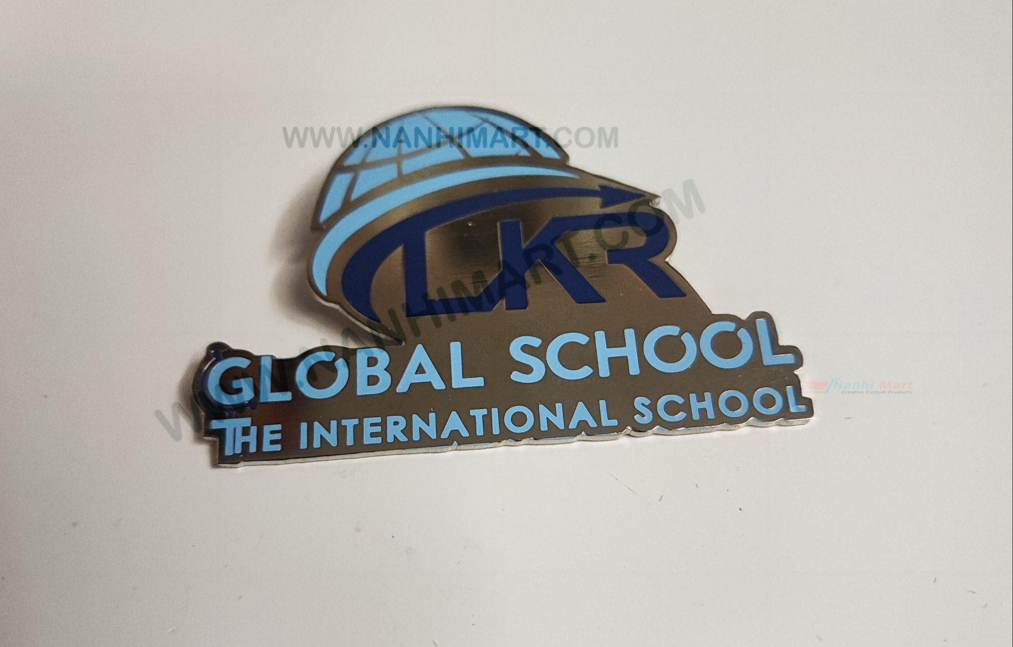 Brass Silver Metal Badges For Schools - Customised Etching Process, Laser-cutting & Photo Dome Techniques | Fast Production & Courier Delivery