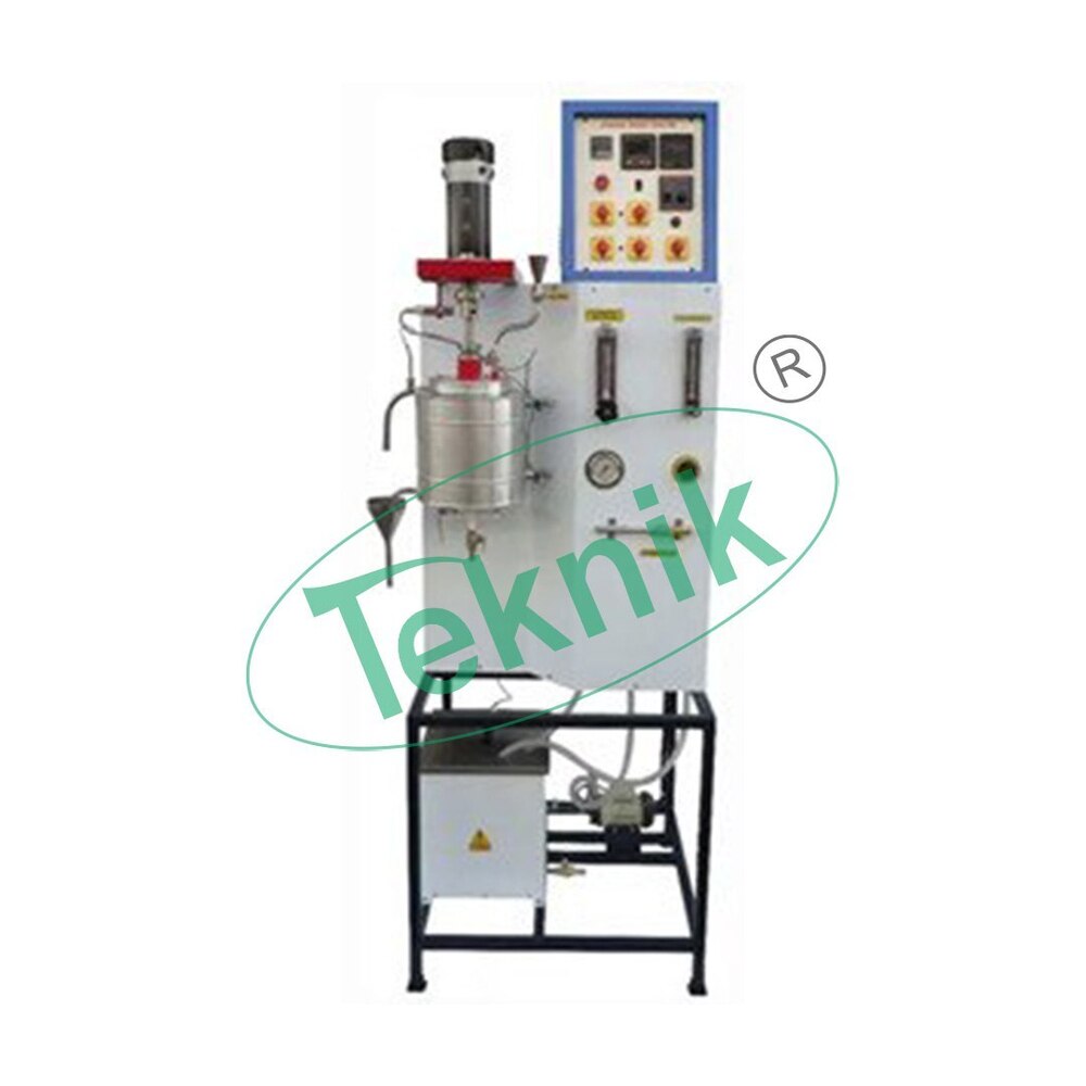 Spinning Basket Reactor Apparatus - Stainless Steel, 1000 ml Effective Volume, Variable Speed DC Motor | Kinetic Parameter Estimation, Continuous and Batch Operation, Gas Inlet Connection, Sampling Points for Analysis