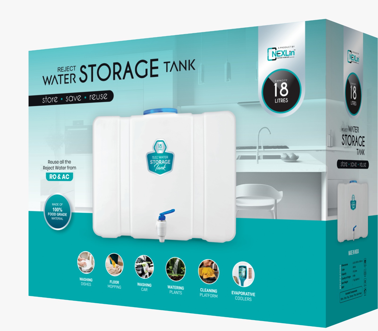 Nexlin storage waste water tank