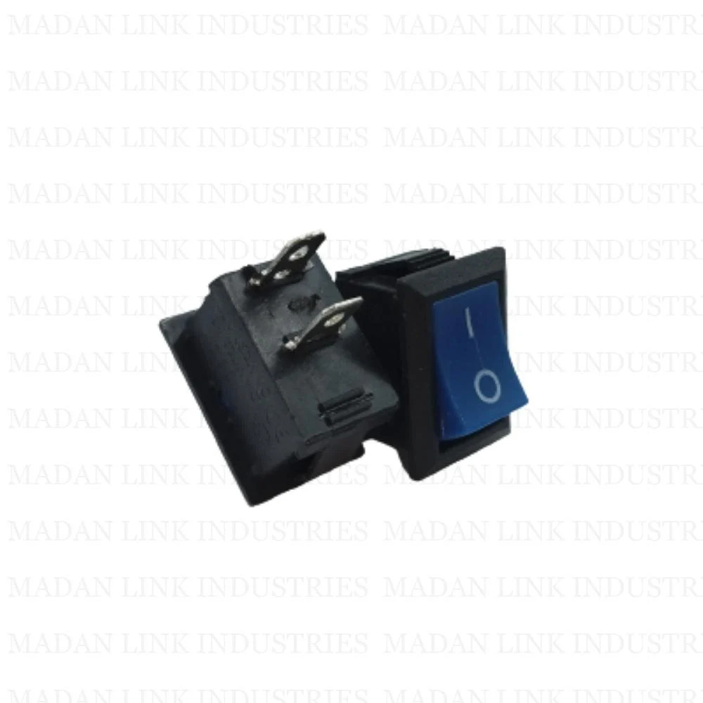  Rocker switch blue 2 pin on off long leg 