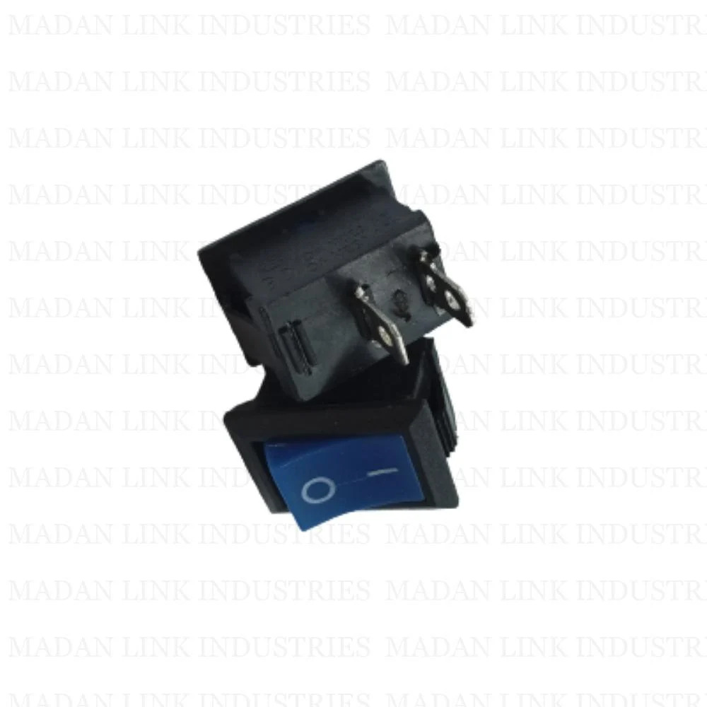  Rocker switch blue 2 pin on off long leg 