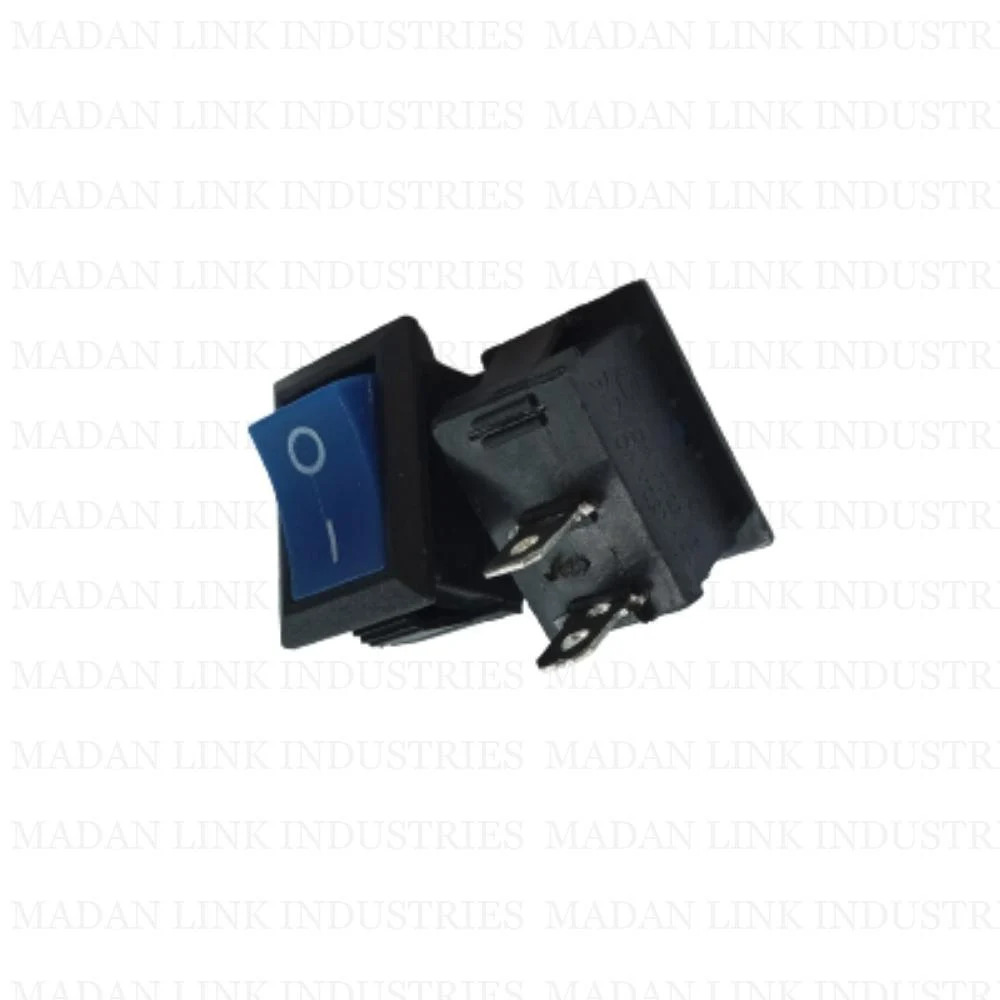  Rocker switch blue 2 pin on off long leg 