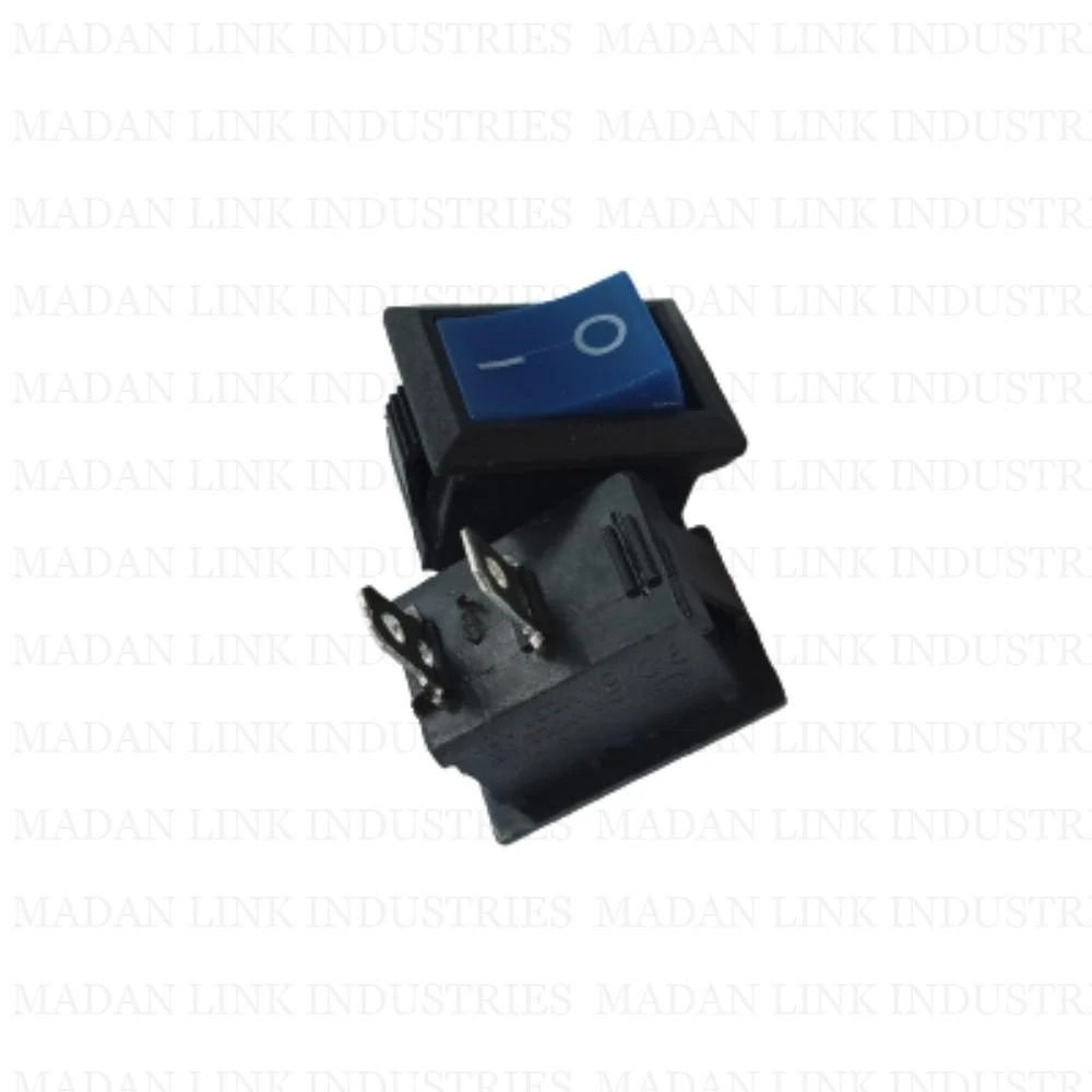  Rocker switch blue 2 pin on off long leg 