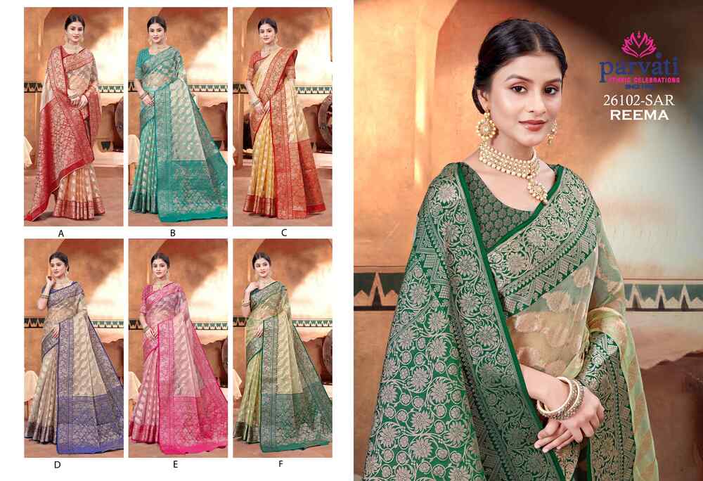 Parvati Multicolor Rapier Silk Saree -26102