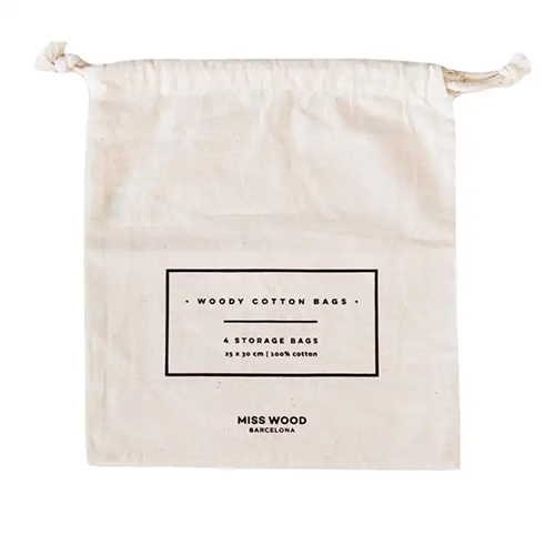Cotton Canvas Fabric Drawstring Muslin Bag