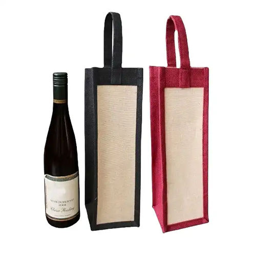 Wi-Ne Jute Gift Bag - Color: Multicolor