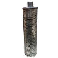 Forklift Return Line Filter - Aluminum & Paper, 3 Inch Diameter, Silver Color, Standard Size, 6-12 Months Warranty