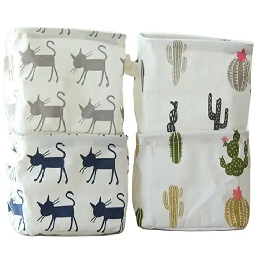Toy Storage Basket And Canvas Box