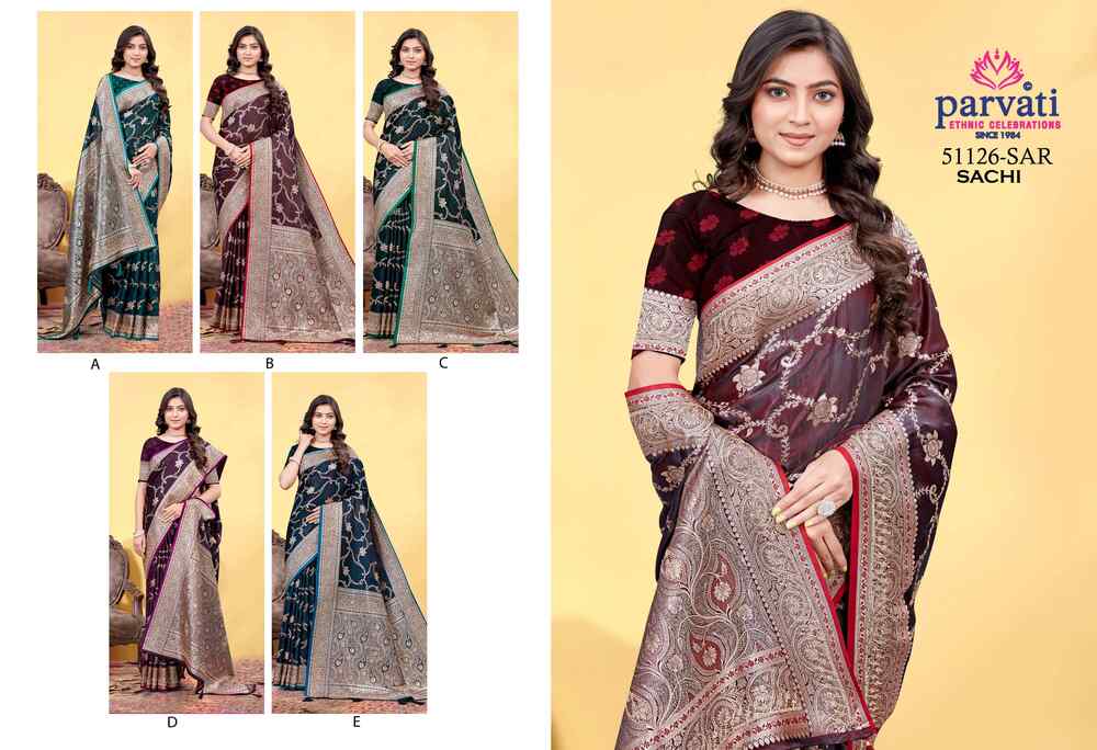 Parvati Multicolor Rapier Silk Saree -51126