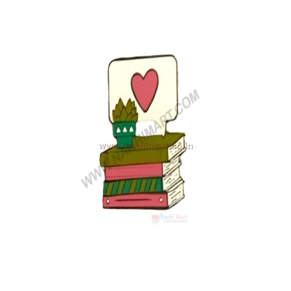 Book Brass Lapel Pins