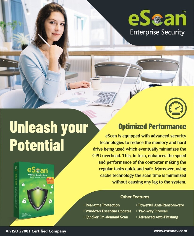 Escan Internet Security Suite For Computer, Laptop