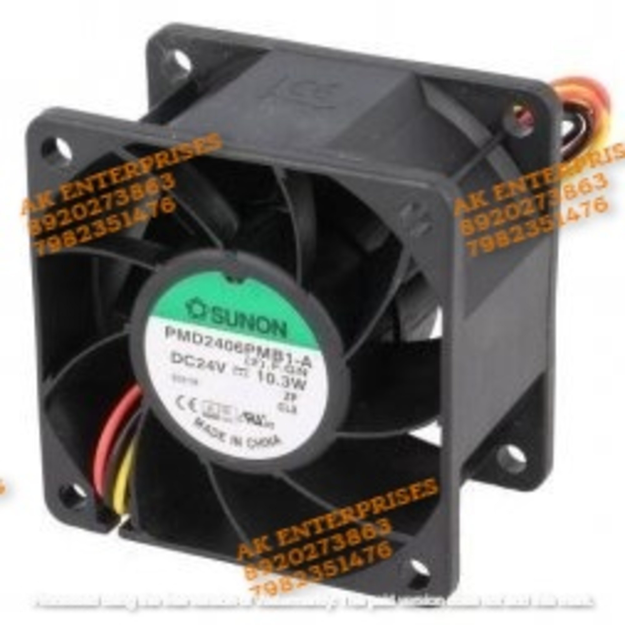  SUNON PMD2406PMB1-A Axial Fan 24V-10.3W DC Brushless Air Cooling Fan 8000 RPM 60 * 60 * 38mm 2-Wire