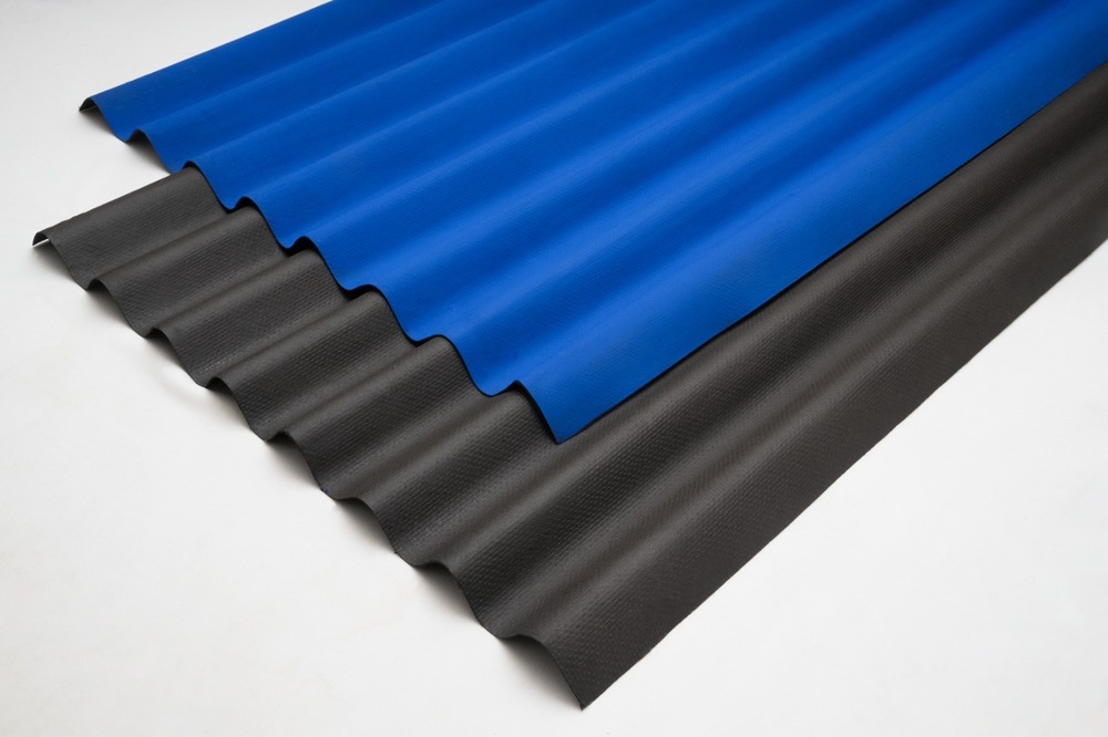 Colour Coated Roofing Sheet - Asphalt, Variable Dimensions, Brown | Fire Rated Class A, Lightweight, Eco-friendly, 20+ Years Lifespan