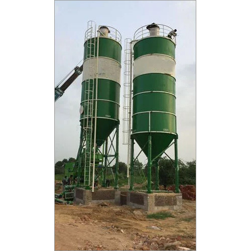 Industrial Flyash Silo - Color: Green