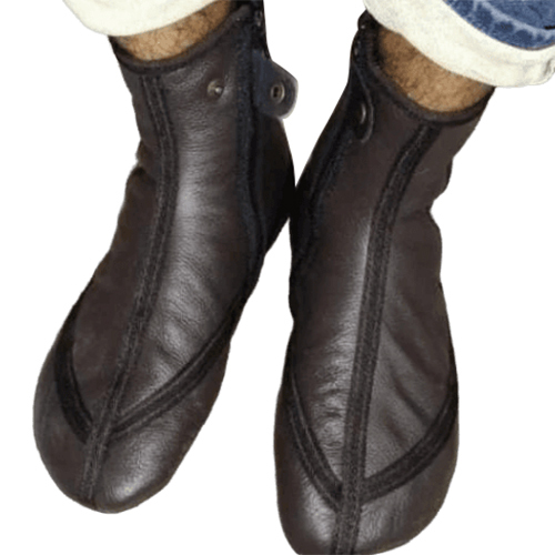 Leather Ankle Socks - Elasticity: High