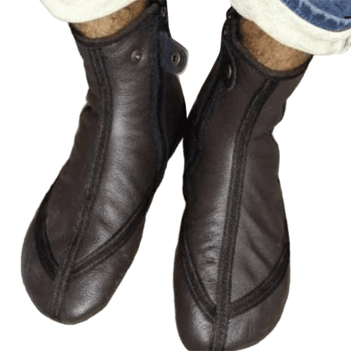 Leather Ankle Socks