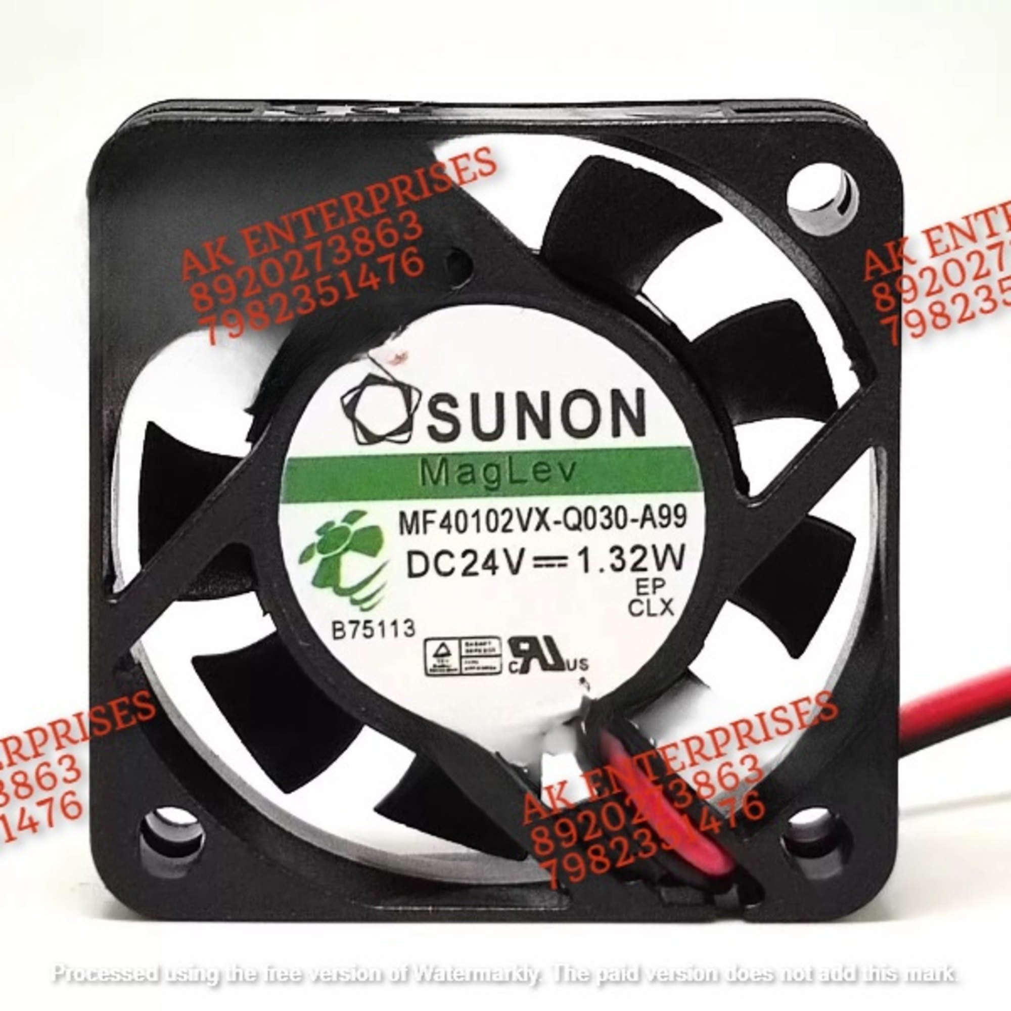  SUNON 40102VX-Q030-A99 Axial Fan 24V-1.32A DC Brushless Air Cooling Fan 3000 RPM 40 * 40 * 10mm 2wire