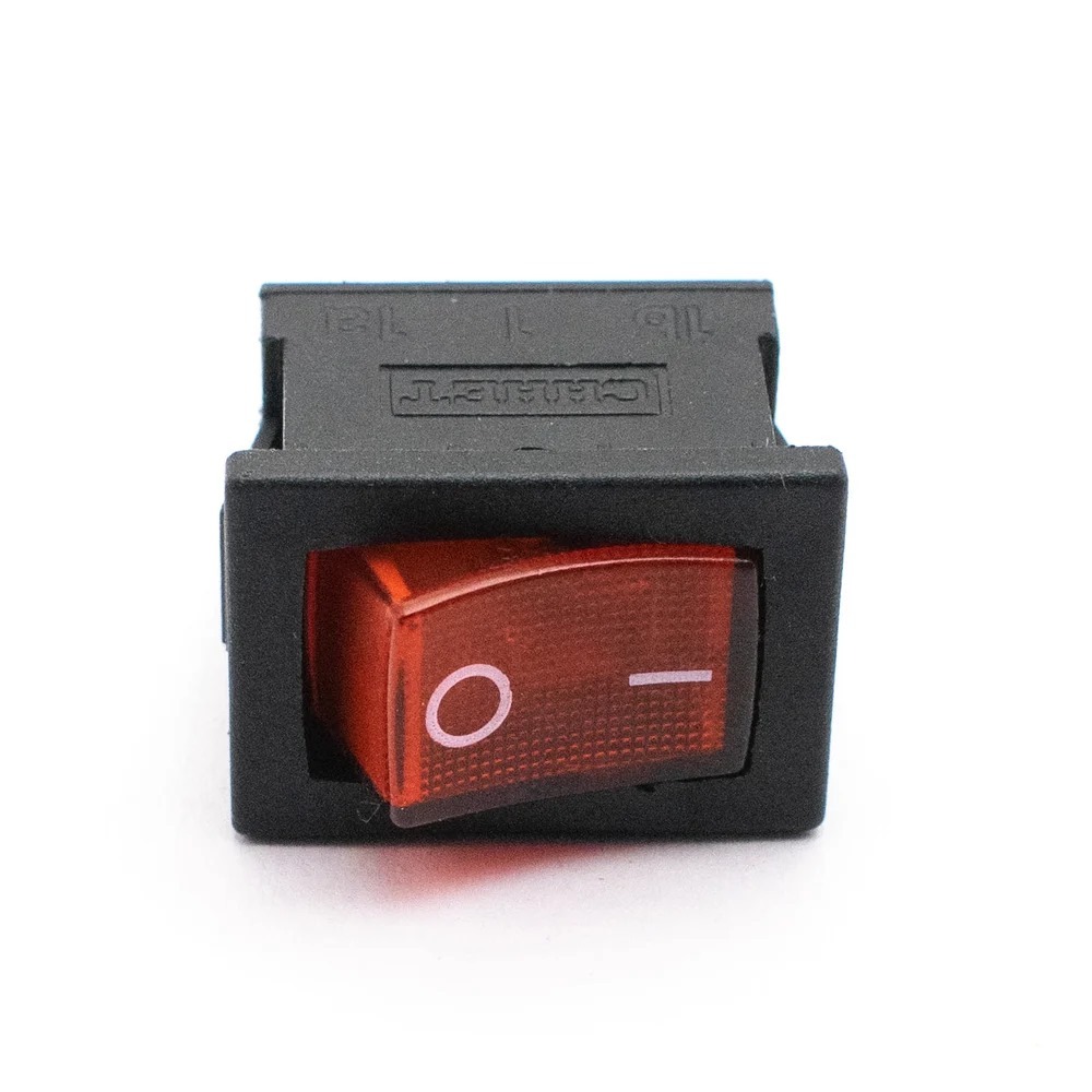 Rocker Switch KCD 1 Red Light On Off 3 pin