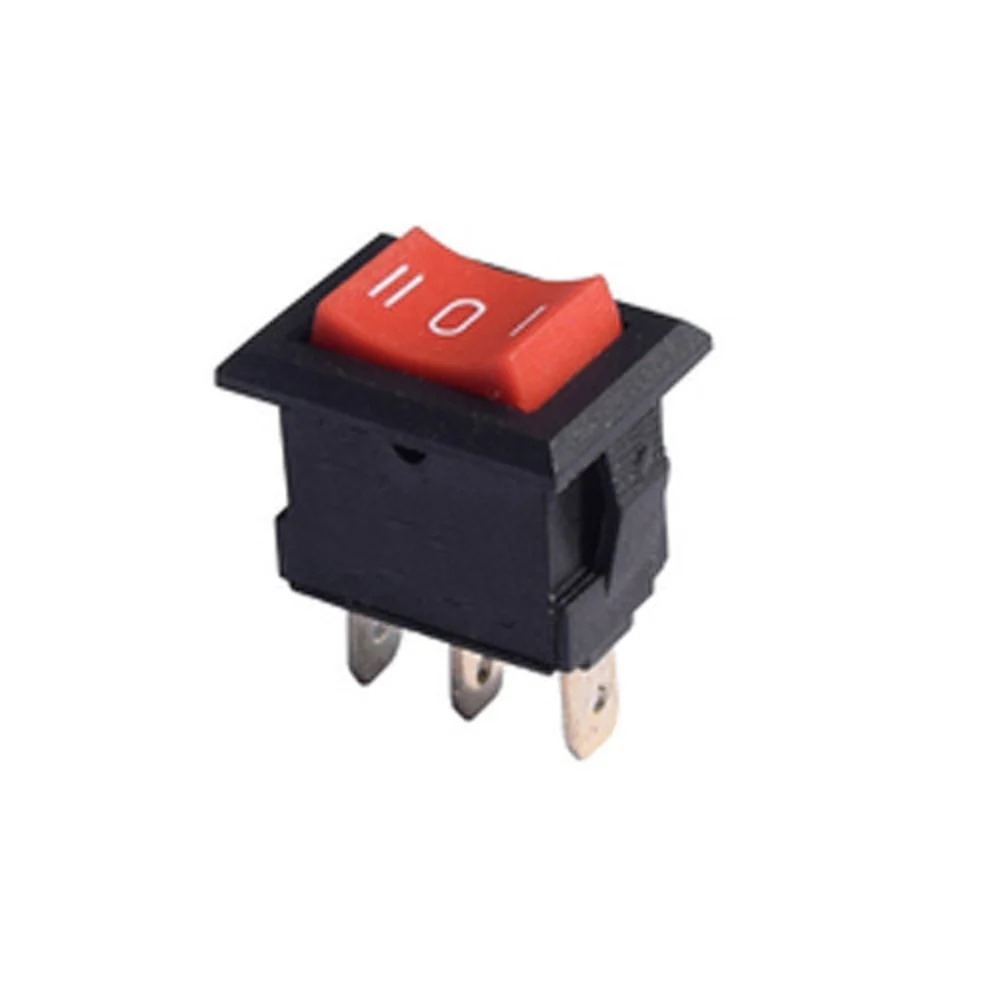 Rocker Switch KCD 1 Red Light On Off 3 pin
