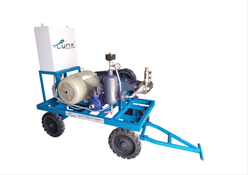 High Pressure Reciprocating Triplex Plunger Pump 350 Bar - Color: Blue
