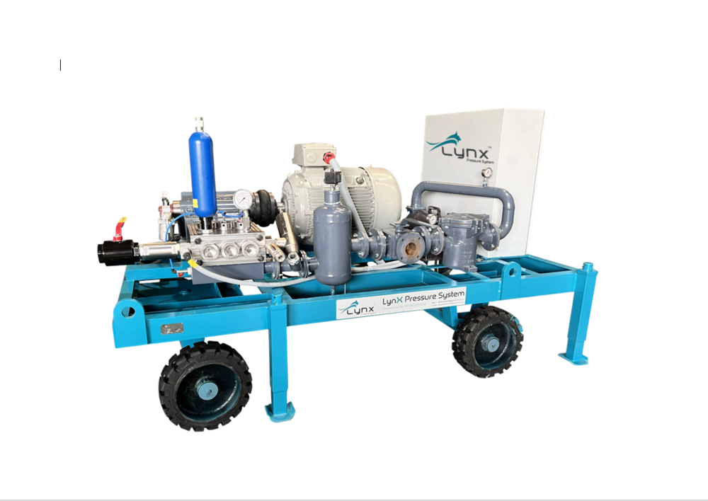 High Pressure Reciprocating Triplex Plunger Pump 350 Bar - Color: Blue