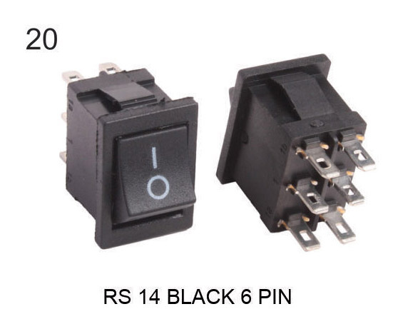 RS 14 BLACK 6 PIN
