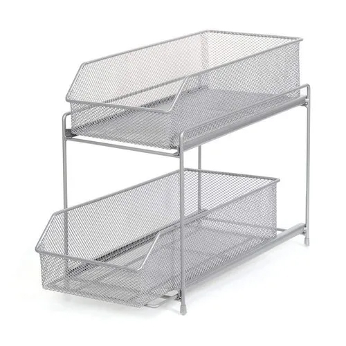 Stainless Steel Stackable Basket - Color: Silver