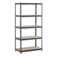 Heavy Duty Rivet Rack - Mild Steel, Standard Size, Gray Color | 4 Layers, Supports 50-60 Kg, Ideal For Departmental Stores, Supermarkets, And Warehouses