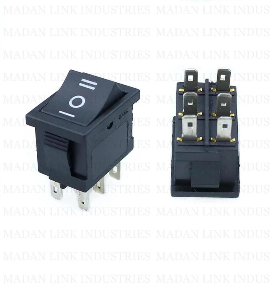 RS 14 BLACK 6 PIN ON-OFF-ON