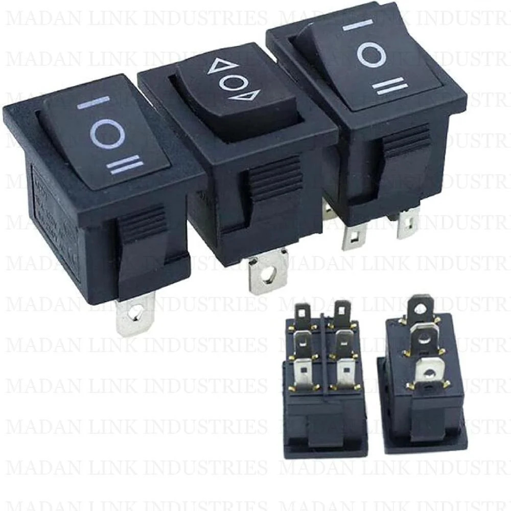 RS 14 BLACK 6 PIN ON-OFF-ON